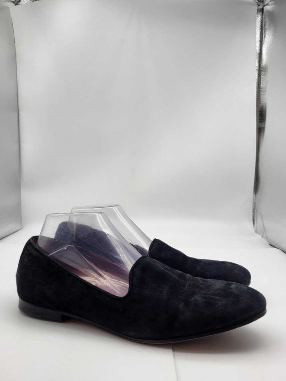 VIONIC Loafer Women Size 9.5 Willa Slip On Flat Black Suede Shoes